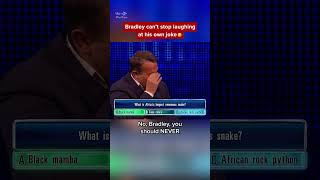 Bradley Walsh Cant Stop Laughing At His Own Joke 🤣 TheChase BritishTV UKComedy DadJokes [upl. by Michaud805]