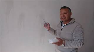 como pintar con rodillo sobre pared con enjarre de yeso [upl. by Finbur]