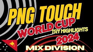 PNG Touch world cup Try Highlights PNG vs Guernsey Mix Division [upl. by Ellerahc941]