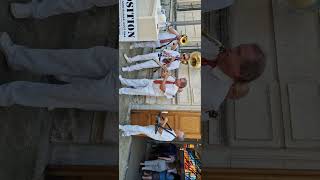 Fanfare devant la mairie de Montélimar des 80 ans de libération de la ville [upl. by Enilkcaj]