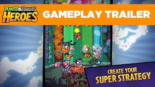 Plants vs Zombies Heroes  Gameplay Walkthrough Part 2  Super Brainz Hero iOS Android [upl. by Addy910]