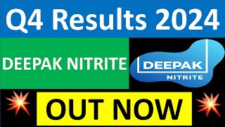 DEEPAK NITRITE Q4 results 2024  DEEPAK NITRITE results today  DEEPAK NITRITE Share latest News [upl. by Purdum]