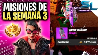 Como COMPLETAR TODAS las MISIONES DE LA SEMANA 3 CAPITULO 5 TEMPORADA 1 FORTNITE [upl. by Iorio]