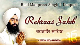 Rehras Sahib Full Live Path Bhai Manpreet Singh Ji Kanpuri  Nitnem  New Shabad Gurbani Kirtan Live [upl. by Phaih]