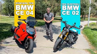 Elektrikli BMW Scooterlar  Biri Dünyada Tek Diğeri Yeni CE 04 ve 02 [upl. by Walcoff]