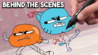 Making of The AMAZING WORLD of GUMBALL Animation Breakdown [upl. by Llerat44]