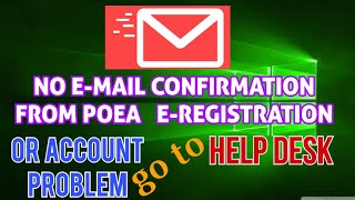 POEA EREGISTRATION ONLINE HELPDESKproblem account sa eregistration [upl. by Damali350]