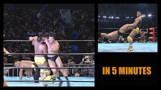 Kensuke Sasaki and Toshiaki Kawada vs Genichiro Tenryu and Hiroshi Hase 012801 in 5 MINUTES [upl. by Nievelt142]