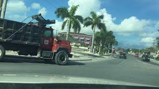 Driving West along Leeward Highway Providenciales Turks and Caicos Islands [upl. by Nivra]