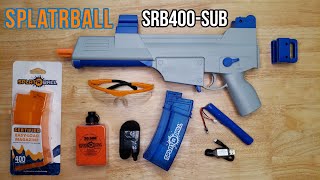 Whats In The Box SPLATRBALL Gun Gel Blaster Unboxing amp Review  SPLATRBALL SRB400SUB BLUE [upl. by Parsaye]