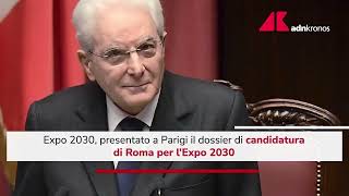 Expo 2030 presentata a Parigi la candidatura di Roma [upl. by Homans]