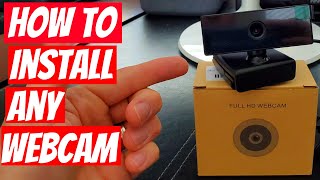 HOW TO INSTALL ANY WEBCAM  QUICK amp EASY [upl. by Ferdinanda]