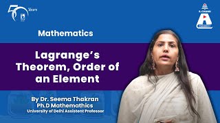 Lagrange’s Theorem Order of an Element  Mathematics  S Chand Academy [upl. by Beka]