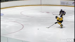 GOJHL  Komoka Kings vs KitchenerWaterloo Siskins [upl. by Alisen]