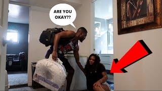 WATER BREAKING PRANK ON BOYFRIEND FUNNIEST REACTION [upl. by Ilyk]