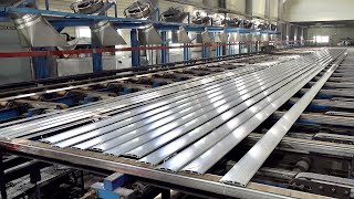 Aluminum Pipe Mass Production Process Korean Aluminum Extrusion Factory [upl. by Anale]