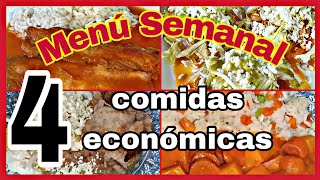 Comidas Económicas  Menú Semanal viral parati recetas fypシ recetasfaciles delicious [upl. by Stacie]