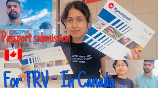 How to send passport For Canada visa stamping TRV From inside canada  passport submission [upl. by Suckow]