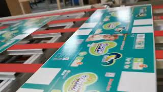 HANWAY Singlepass Corrugated Paperboard Digital Printing Machine in KSA [upl. by Winthorpe690]