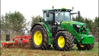 John Deere 6155 R  Kverneland Enduro Pro 3000  BORSATO [upl. by Neelac]