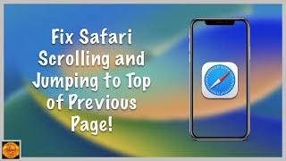 How to Fix Safari ScrollingJumping to Top of Previous Page [upl. by Derr]