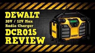 DeWALT 20V 12V Max Radio Charger DCR015 Review [upl. by Leid]