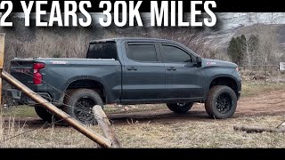 2021 Chevy Silverado Custom Trail Boss After 2 Years Owners Review [upl. by Assylem]