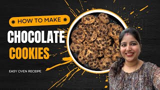 EASY CHOCOLATE COOKIE RECIPE  MAKE COOKIES IN OVEN  EASY OVEN RECIPE  BISCUITS IN OVEN  LG OVEN [upl. by Hanan]