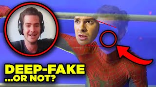 SPIDERMAN NO WAY HOME Andrew Garfield quotLeakquot Explained VFX Analysis [upl. by Naitirb224]