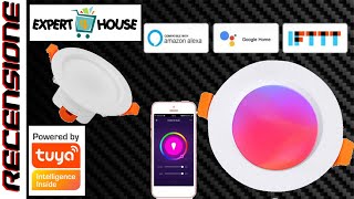 Faretto da incasso RGB WiFi  RECENSIONE Tuya Smart WiFi RGBCW Candle light LED Bulb [upl. by Led]