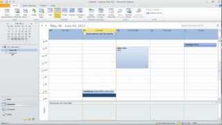 How to work with Multiple Calendars in Outlook 2010 [upl. by Faria]