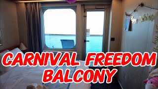 Carnival Freedom Balcony Stateroom Cabin 9265 [upl. by Letsirhc]