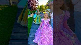 Princess Show🩷disneyprincess princessdress rapunzel frozen cinderella ariel cosplay elsa [upl. by Wilie]