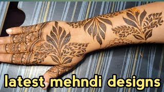 LATEST MEHNDI DESIGN AASAN TARIKE SE MEHANDI LAGANA SIKHEN GLAMOURS BEAUTY [upl. by Aivek784]