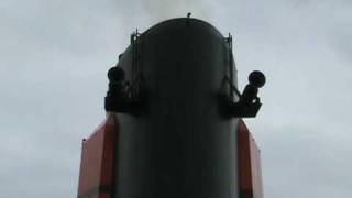 Queen Mary 2 Horn  Zeebrugge [upl. by Appleton615]