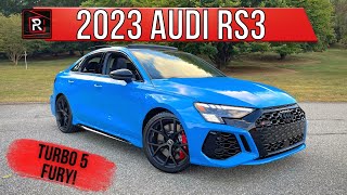 The 2023 Audi RS3 Is A PintSized Super Sedan With A Turbo Unicorn Under The Hood [upl. by Joletta]