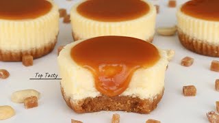 MINI CARAMEL CHEESECAKE RECIPE  So Simple Way To Make The Perfect Cheesecake  Top Tasty Recipes [upl. by Kory489]