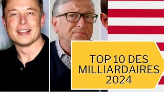 Top 10 des Milliardaires de 2024  Qui domine le monde aujourdhui [upl. by Bonita165]