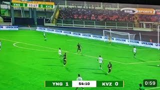 Tizama Goli La kwanza la NGUSHI Akiwafunga KVZ FC 10 YANGA vs KVZ [upl. by Eisle]