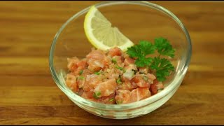 Tartare de saumon frais [upl. by Ttayh]