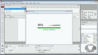 ActionScript 3 Preloader Flash Tutorial [upl. by Schreibman]