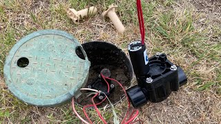 Replacing Hunter Sprinkler valve Easy [upl. by Nnaecyoj]