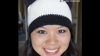 How to Crochet a Panda Hat [upl. by Thatch6]