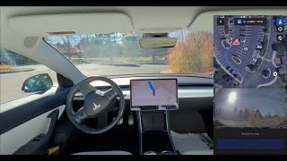 Parking Lot Roundabout Testing Tesla ASS Actually Smart Summon and Autopark v12542 [upl. by Virgilia733]