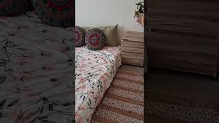 Setting a minimal winter bedroom homedecorationideas bedroomdecor winterhome floorbed [upl. by Munniks]