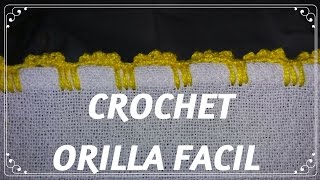 CROCHET Orilla FACIL para Principinates 4 [upl. by Assereht]