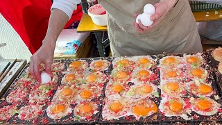 japanese street food  OSAKAYAKI mini okonomiyaki [upl. by Novj838]