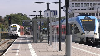 Treinen op station Doetinchem [upl. by Renraw]