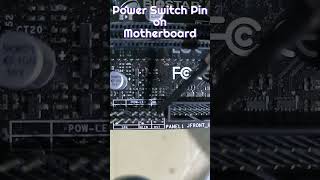 How to Find Power Pin Switch on Motherboard  Paano Hanapin ang Power switch Pin shorts [upl. by Ailil]