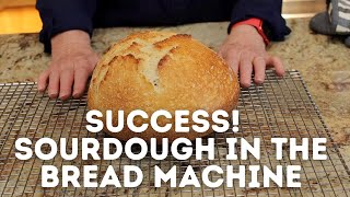 Success Sourdough in the Bread Machine [upl. by Eelanej633]